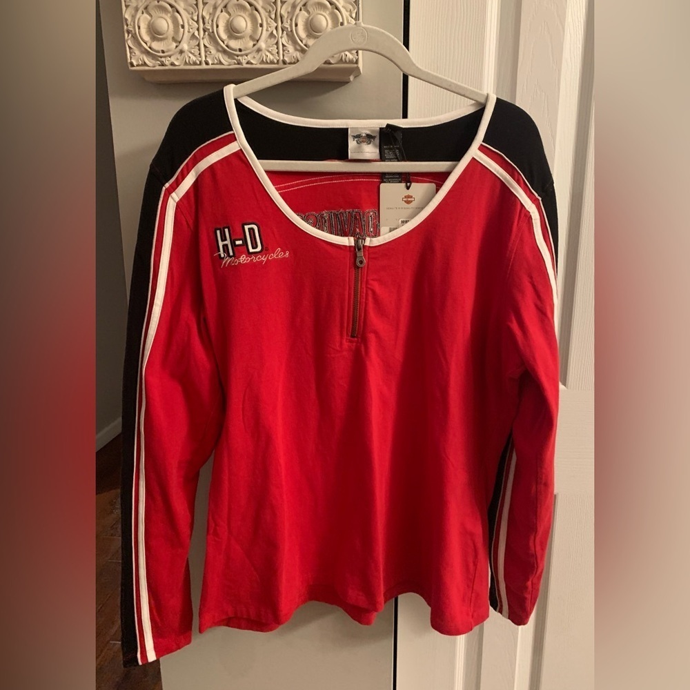 Harley-Davidson Red and Black Shirt NWT - 2XL